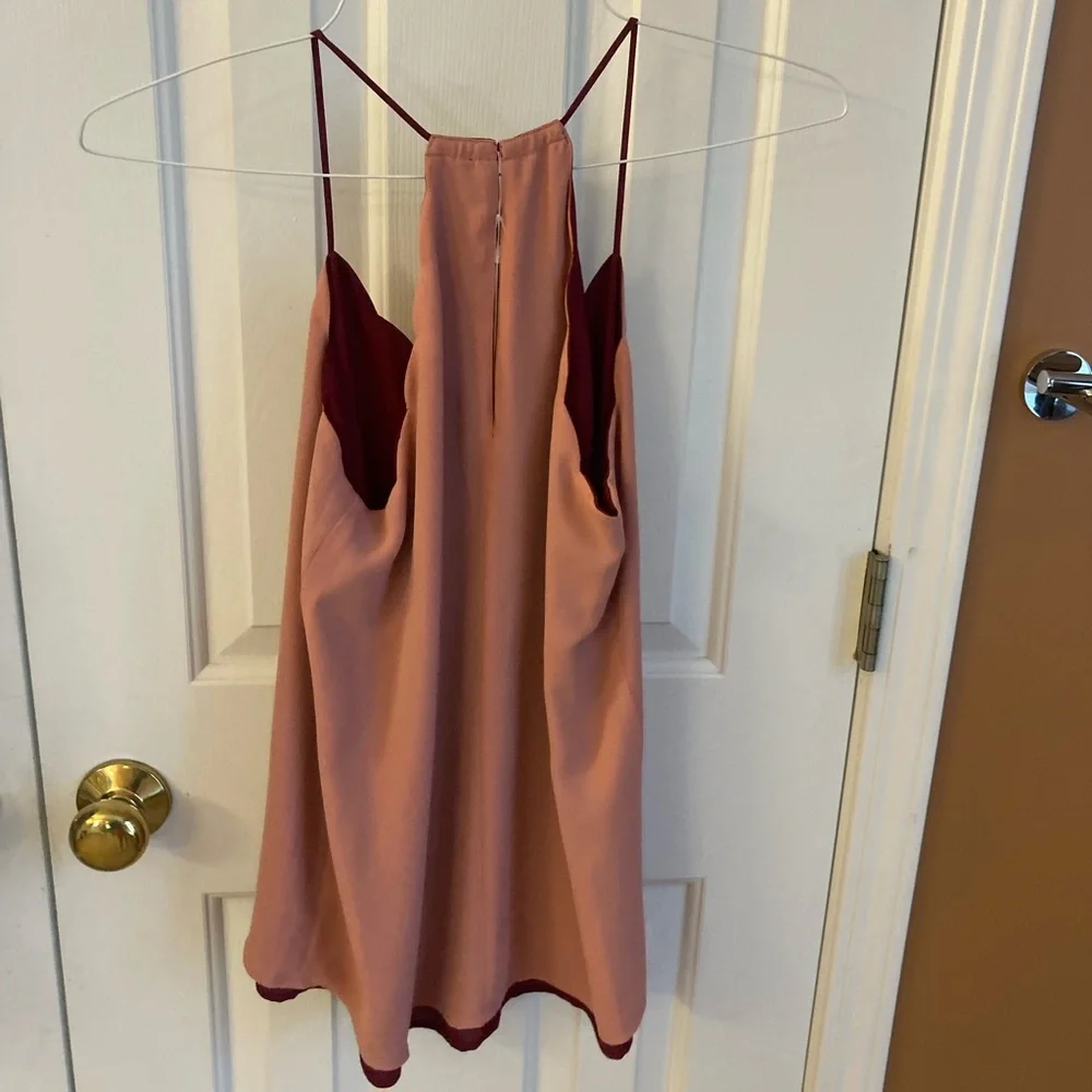 Express Scalloped Cami, Pink/Brick, Women’s Small - Picture 2 of 2